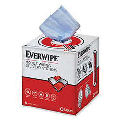 Everwipe Heavyweight Blue Wiper, 9 x 12, 200/Roll, 4 Rolls/Carton