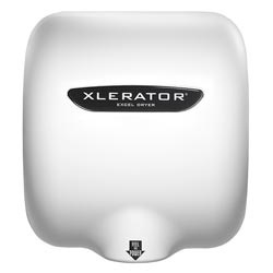 Excel XLERATOR® Hand Dryer 110-120V, White Thermoset Resin, Noise Reduction Nozzle