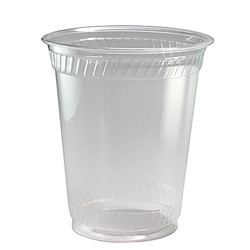 Fabri-Kal Greenware Cold Drink Cups, 12 oz to 14 oz, Clear, Squat, 1,000/Carton