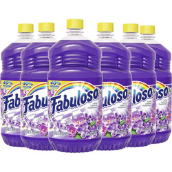 Fabuloso® All-Purpose Cleaner, 56 fl oz (1.8 quart), Lavender Scent, 6/Carton