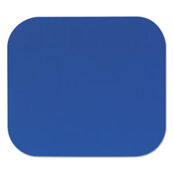 Fellowes Polyester Mouse Pad, Nonskid Rubber Base, 9 x 8, Blue