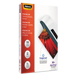 Fellowes ImageLast Laminating Pouches with UV Protection, 5 mil, 9 in x 11.5 in, Clear, 150/Pack