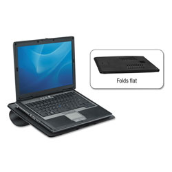 Fellowes Laptop GoRiser, 15 in x 10.75 in x 0.31 in, Black
