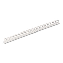 Fellowes Plastic Comb Bindings, 1/2 in Diameter, 90 Sheet Capacity, White, 100 Combs/Pack