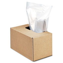 Fellowes Shredder Waste Bags, 50 gal Capacity, 50/Carton