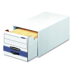 Fellowes STOR/DRAWER Basic Space-Savings Storage Drawers, Legal Files, 16.75 x 19.5 x 11.5, White/Blue