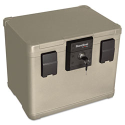 Fireking Fire and Waterproof Chest, 0.6 cu ft, 16w x 12.5d x 13h, Taupe