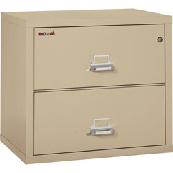Fireking Two-Drawer Lateral File, 31 1/8w x 22 1/8d, UL Listed 350°, Ltr/Legal, Parchment