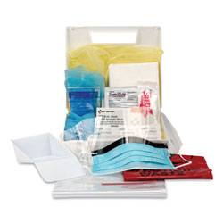 First Aid Only Bloodborne Pathogen Spill Clean Up Kit with CPR Pack, 31 Pieces, Plastic Case