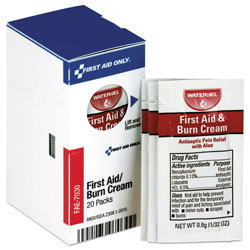 First Aid Only Refill for SmartCompliance Gen Business Cabinet, Burn Cream, 0.9g Packets,20/BX