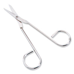 First Aid Only Scissors, Pointed Tip, 4.5 in Long, Nickel Straight Handle