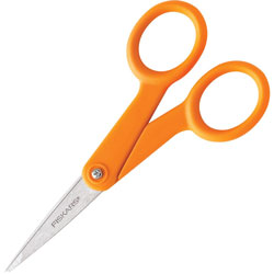 Fiskars Micro-Tip Scissors, Left/Right, Stainless Steel, Micro Tip, Black,
