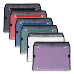 Five Star® Expanding File, 7 in Expansion, 7 Sections, Zipper Closure, Letter Size, Randomly Assorted Colors