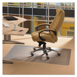 Floortex Cleartex Advantagemat Phthalate Free PVC Chair Mat for Low Pile Carpet, 48 x 36, Clear (FLRPF119225EV)