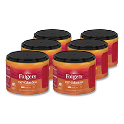 Folgers 100% Columbian Coffee, 22.6 oz Canister, 6/Carton