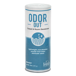 Fresh Products Odor-Out Rug/Room Deodorant, Bouquet, 12oz, Shaker Can, 12/Box (FRS12-14-00BO)