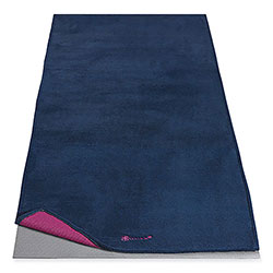 GAIAM® Estate Blue and Red Yoga Mat Towel, 24 x 68