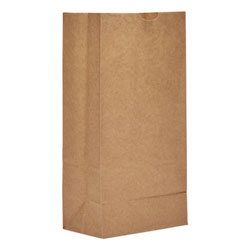 GEN #8 Paper Grocery Bag, 50lb Kraft, Heavy-Duty 6 1/8 x 4 1/8 x 12 7/16, 500 bags