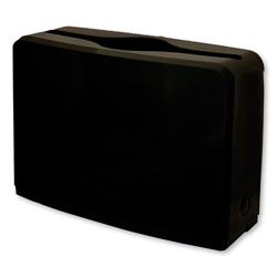 GEN Countertop Folded Towel Dispenser, 10.63 in x 7.28 in x 4.53 in, Black