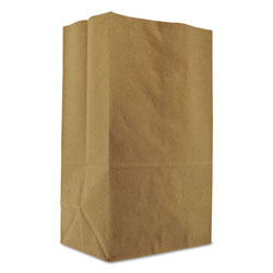 GEN Grocery Paper Bags, 57 lbs Capacity, 1/8 BBL, 10.13 inw x 6.75 ind x 14.38 inh, Kraft, 500 Bags