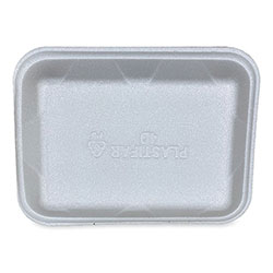 GEN Meat Trays, #4D, 9.47 x 7.12 x 1.32, White, 500/Carton