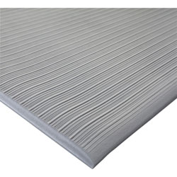 Genuine Joe Air Step Mat, Exercise, 60 in Length x 36 in x 0.38 in Thickness, Rectangle, Vinyl Foam, Gray