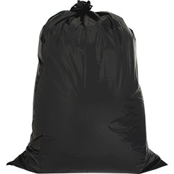 Genuine Joe Black twist ties Trash Bags, 42 Gallon, 2.5 Mil, 33 in x 48 in, Box of 20