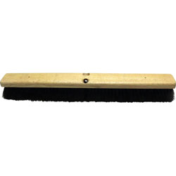 Genuine Joe Hardwood Block Tampico Broom - 2.75 in Tampico Fiber Bristle - 24 in Brush Face - 12 / Carton