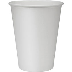 Genuine Joe Hot Cups, Single, 12oz., 250-pack, White