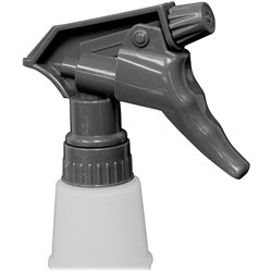 Genuine Joe Liquid Cleaner Plastic Spray Trigger, 100/CT, Gray