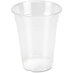 Genuine Joe Plastic Cups, 10oz., 25/PK, Clear