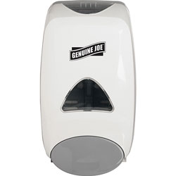 Genuine Joe Soap Dispenser,One Hand Push, 1250 mL, 6/CT, Gray
