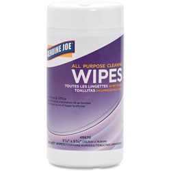 Genuine Joe Surface Cleaning Wipes, 5-1/4 in x 5-3/4 in, 12/CT