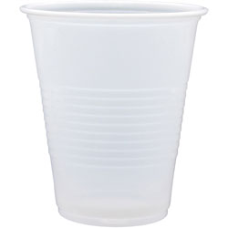 Genuine Joe Translucent Plastic Beverage Cups - 7 fl oz - 2500 / Carton - Translucent - Plastic - Beverage, Cold Drink