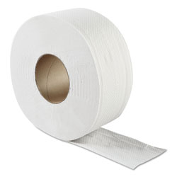 GEN JRT Jumbo Bath Tissue, Septic Safe, 2-Ply, White, 3.3 in x 500 ft, 12/Carton