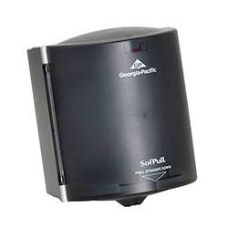 Sofpull Center Pull Regular Capacity Paper Towel Dispenser, 9 1/4w x 8 3/4d x 11 1/2h, Translucent Smoke