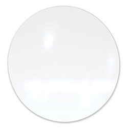 Ghent MFG Coda Low Profile Circular Magnetic Glassboard, 24 Diameter, White Surface