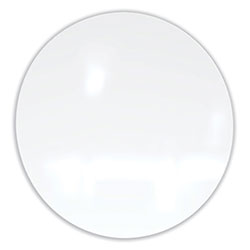 Ghent MFG Coda Low Profile Circular Magnetic Glassboard, 48 Diameter, White Surface