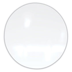 Ghent MFG Coda Low Profile Circular Non-Magnetic Glassboard, 24 Diameter, White Surface