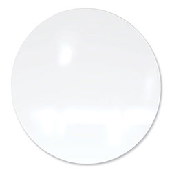 Ghent MFG Coda Low Profile Circular Non-Magnetic Glassboard, 48 Diameter, White Surface