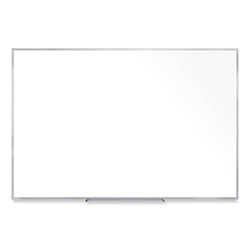 Ghent MFG Non-Magnetic Whiteboard with Aluminum Frame, 60.63 x 36.44, White Surface, Satin Aluminum Frame