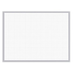Ghent MFG Non-Magnetic Whiteboard with Aluminum Frame, 120.63 x 48.63, White Surface, Satin Aluminum Frame