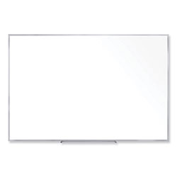 Ghent MFG Non-Magnetic Whiteboard with Aluminum Frame, 72.63 x 48.47, White Surface, Satin Aluminum Frame