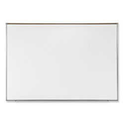 Ghent MFG Proma Magnetic Porcelain Projection Whiteboard w/Satin Aluminum Frame, 72.5 x 48.5, White Surface