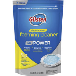 Glisten Disposer Care Foaming Cleaner - 4.9 fl oz (0.2 quart) - 4 / Pack - White, Blue