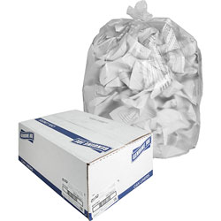 Genuine Joe High Density Clear Trash Bags, 33 Gallon, Case of 500
