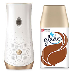 Glade Automatic Spray Starter Kit, Spray Unit and Refill, White/Gold, Cashmere Woods
