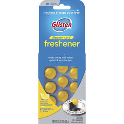 Glisten Disposer Care Freshener - Tablet - 0.81 oz - 10 / Pack