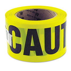 Great Neck Tools Caution Safety Tape, Non-Adhesive, 3 in x 1000 ft