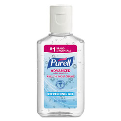 Purell Advanced Hand Sanitizer Refreshing Gel, Clean Scent, 1 oz Bottle, 250/Carton